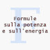 Formule sulla potenza e sull'energia