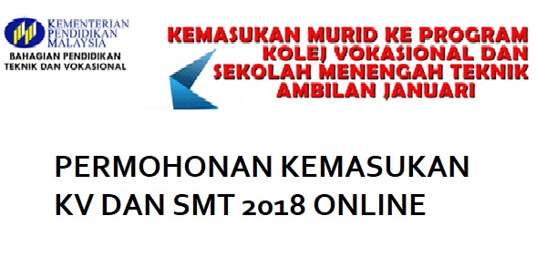 Permohonan Kemasukan Ke Kolej Vokasional Dan Sekolah Menengah Teknik Ambilan Sesi Januari 2020 Online Semakan Upu