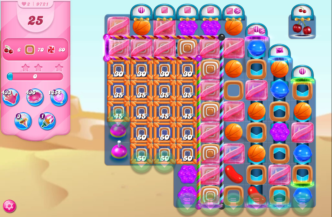 Candy Crush Saga level 9721