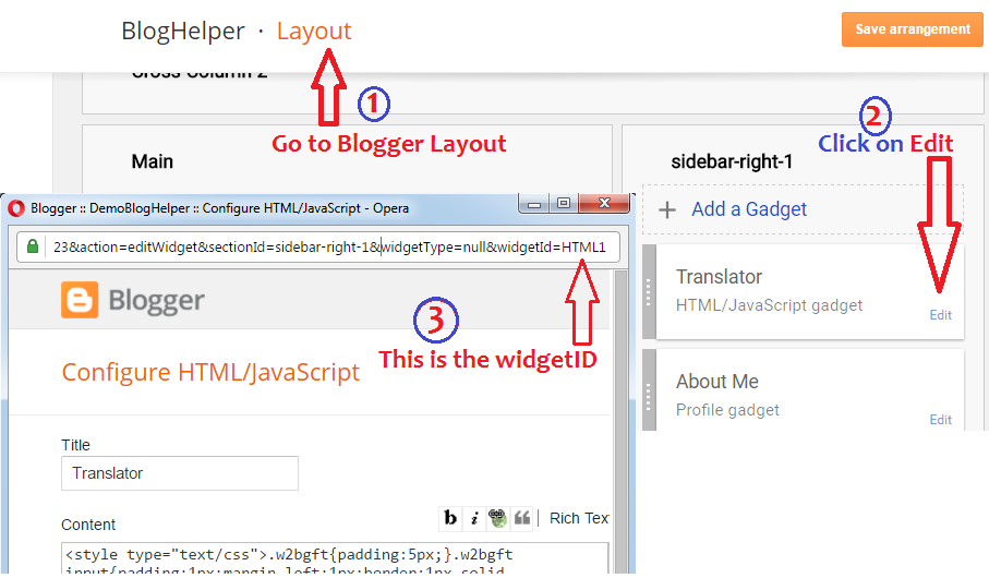 how-to-know-widget-id-in-blogger