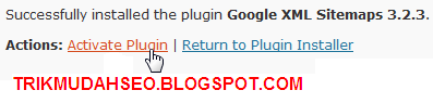 aktifkan plugin Google XML Sitemaps