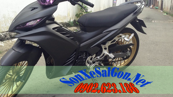 Mẫu sơn xe Exciter 2011 màu xám nhám