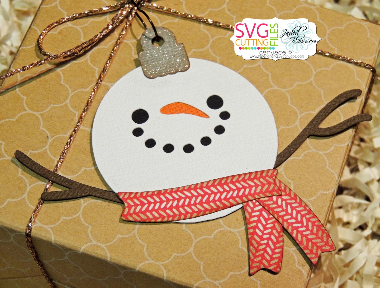 Download SVG Cutting Files: Snowman Ornament