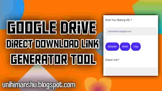 Google Drive Download Link Generator