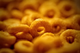 Close up image of cheerios breakfast cereal