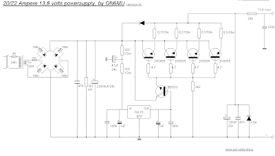 POWER SUPPLAY 13,8 Volt Schematic