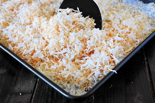 Toasted Coconut on Baking Pan Image