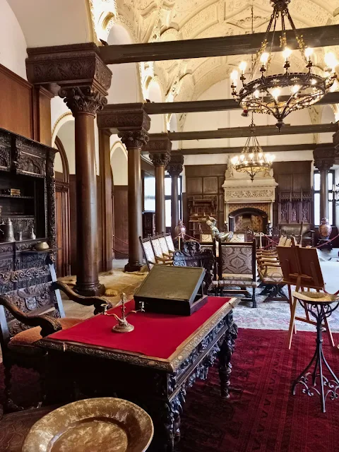 View of the rooms in Reichsburg Cochem in Germany