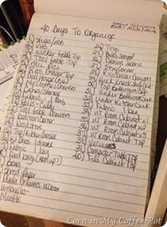 40 days to organized