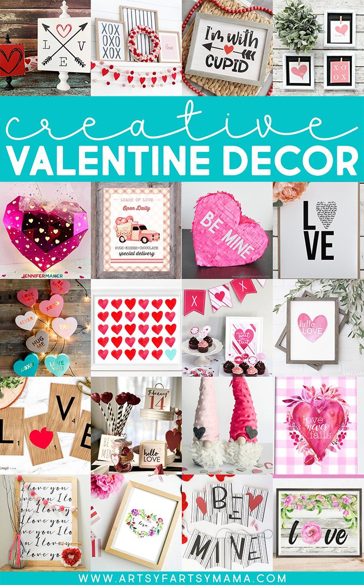 Creative Free Printable Valentine Decor