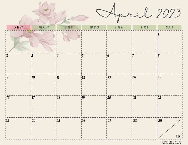 Free April 2023 Calendars / Printable, Desktop & Monthly