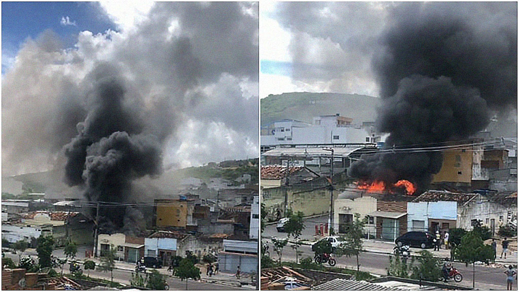 Em Arcoverde, incêndio destrói casa na Avenida Pedro II