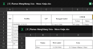 Aplikasi Menghitung Usia dan Masa Kerja 