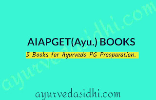 Books for Ayurveda pg preparation
