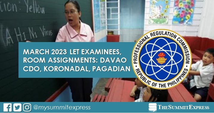 room assignment pagadian let march 2023