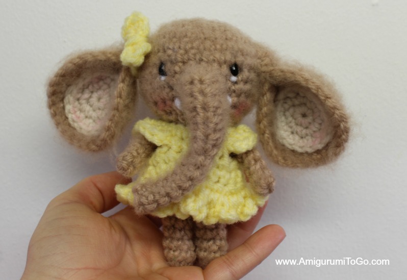 small crochet elephant