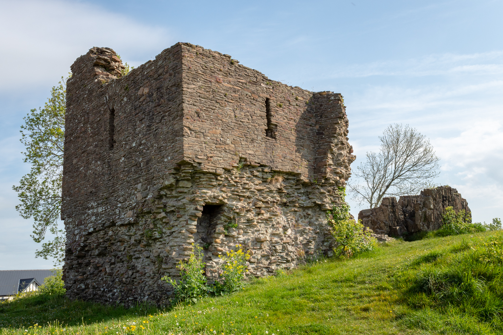 Lougher Castle  on the north of the gower coast