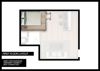 Studio Apartment Layout Render The Second Floor Is Accessible Via A