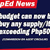 MOOE budget can now be used to buy for any supply/item not exceeding Php50,000