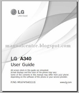 LG A340 Manual - Download LG A340 User Guide  