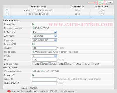 Cara Seting Modem Adsl Huawei Hg8245a Telkom Indihome Wifi Lengkap Dengan Gambar Cara Arrian