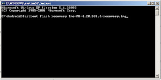 fastboot flush recovery command