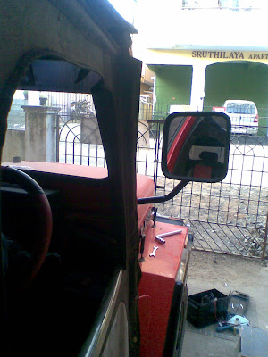 DIY Rear l view mirror for Mahindra Classic