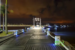 Muelle de Camboriu por la noche