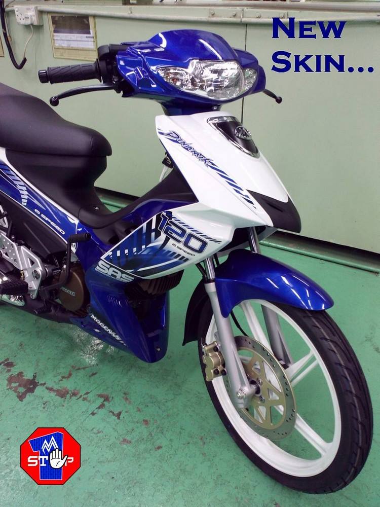 Modenas Dinamik 120 2015 Dengan Warna Biru Baru Memukau 