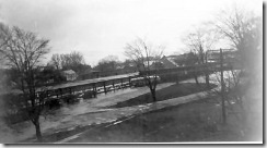 1947 View of Brunswick railroad station from Petroffs' first apartment