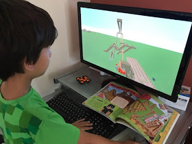 Minecraft STEM Challenge - building a theme park
