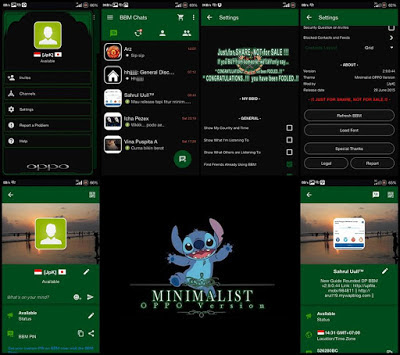 Free Download Aplikasi BBM MINIMALIST OPPO VERSION 2.9.0.45 APK