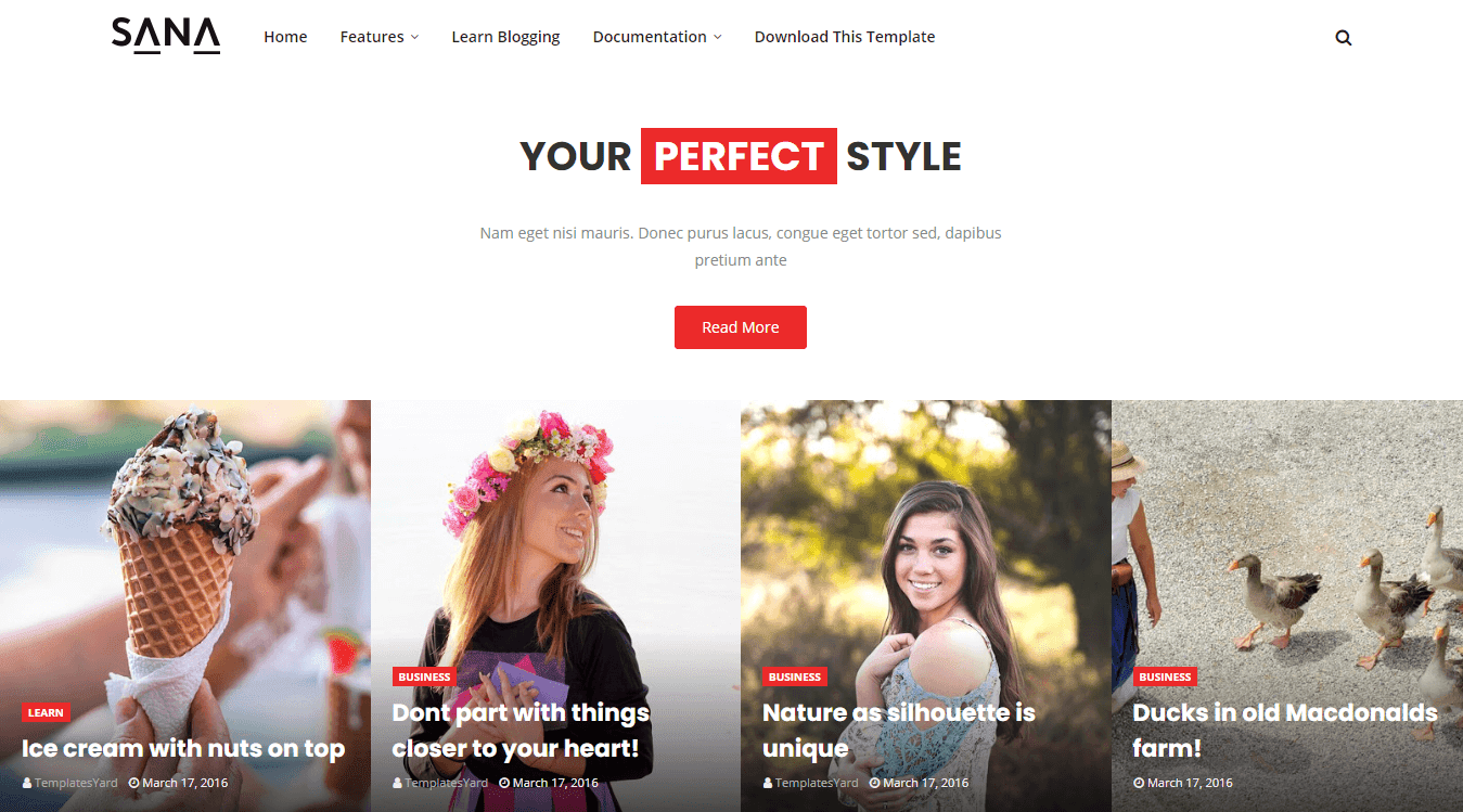 Sana Blogger Template Sana Blogger Template
