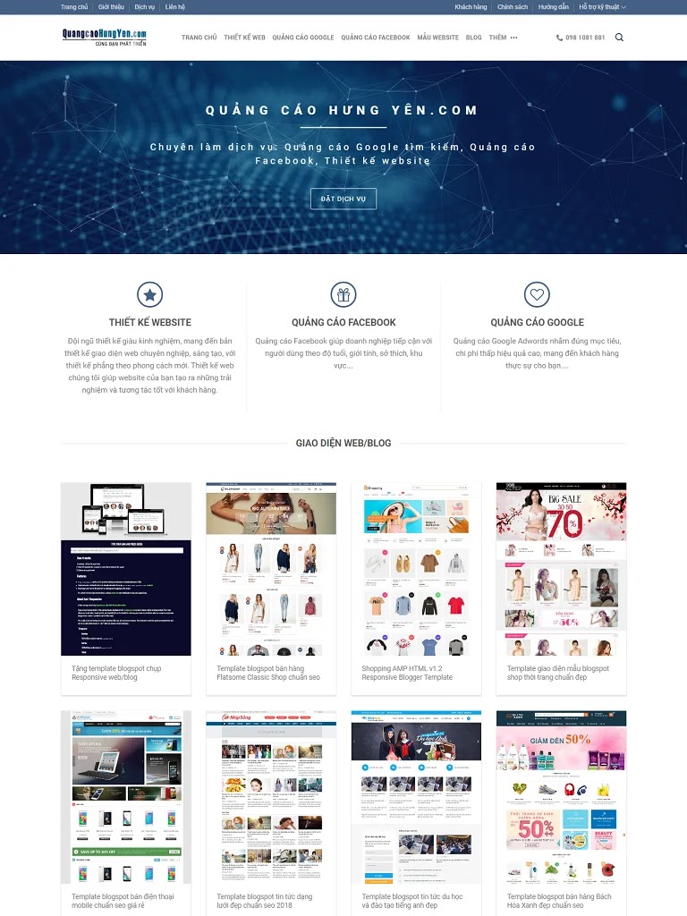 Flatsome Blogger Theme bán giao diện và thiết kế website