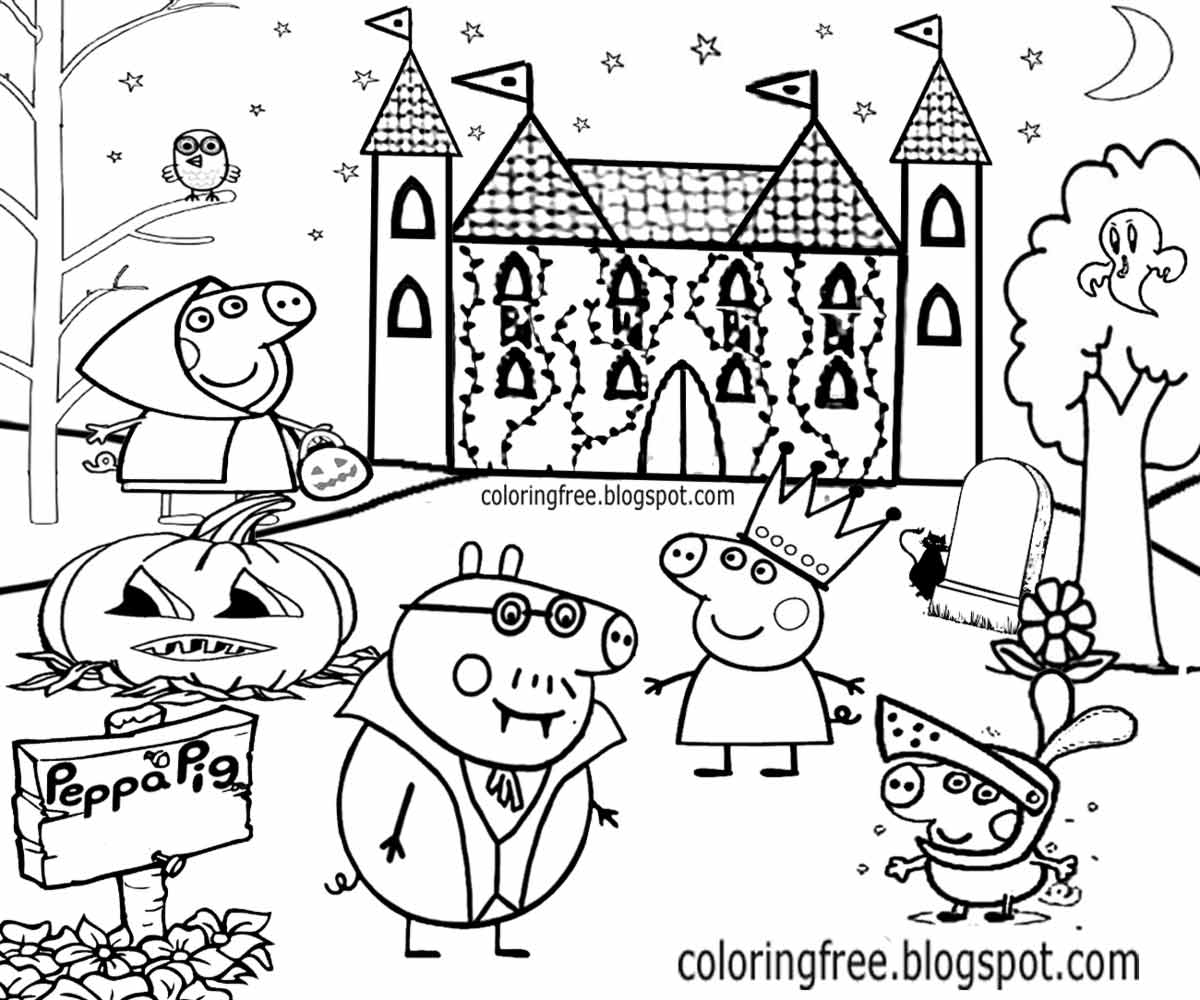 cartoon peppa pig printable easy