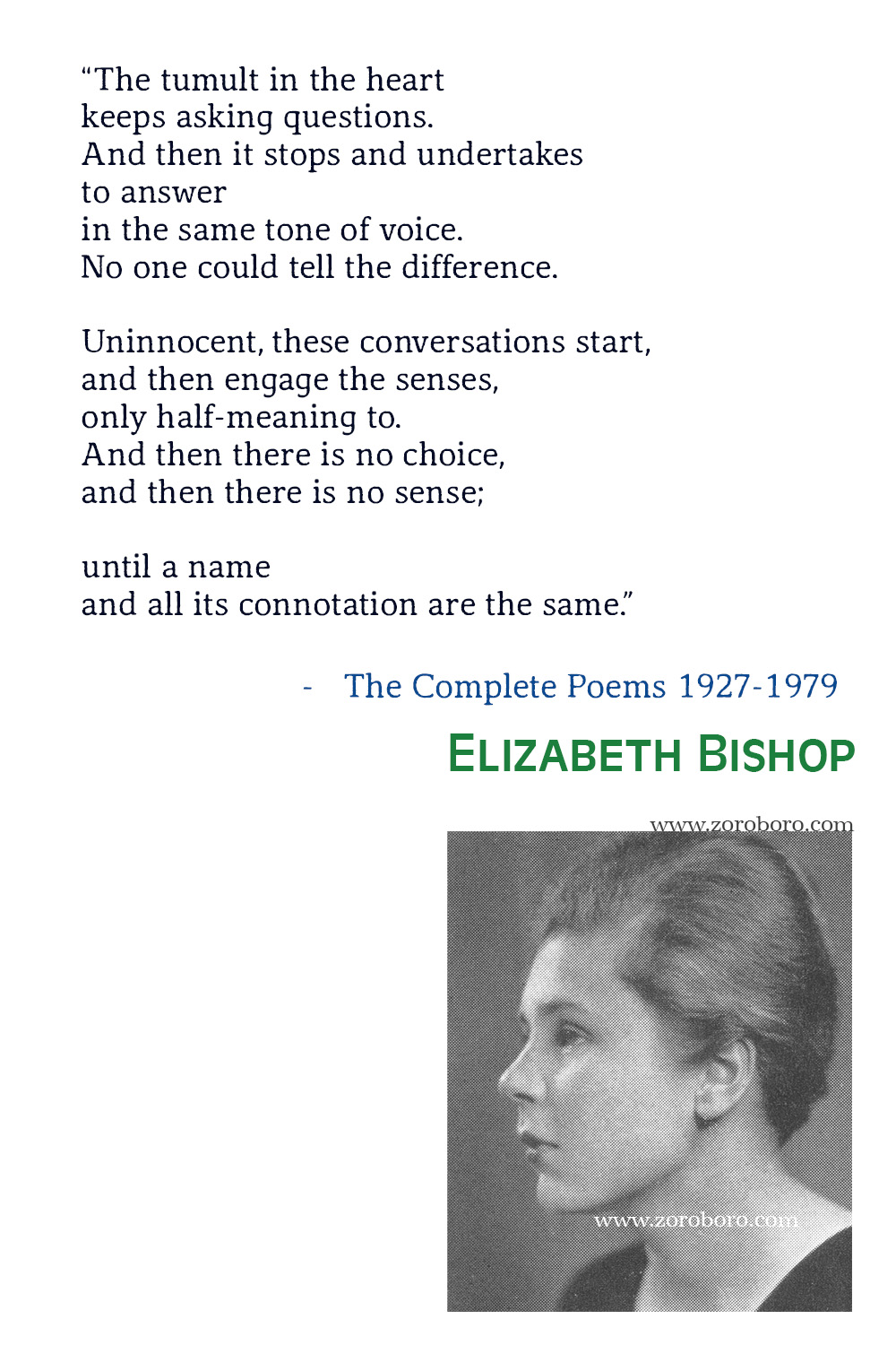 Elizabeth Bishop Quotes, Elizabeth Bishop Poet, Elizabeth Bishop Poetry, Elizabeth Bishop Poems, Elizabeth Bishop Books Quotes, The Complete Poems 1927-1979