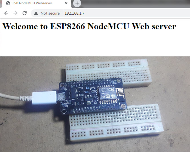 NodeMCU web server
