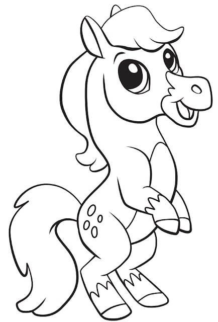 Best Free Printable Cute Horse Coloring Pages