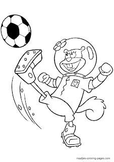 spongebob coloring pages and sandy kids