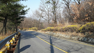 Looking down the start of the road up Namhansanseong