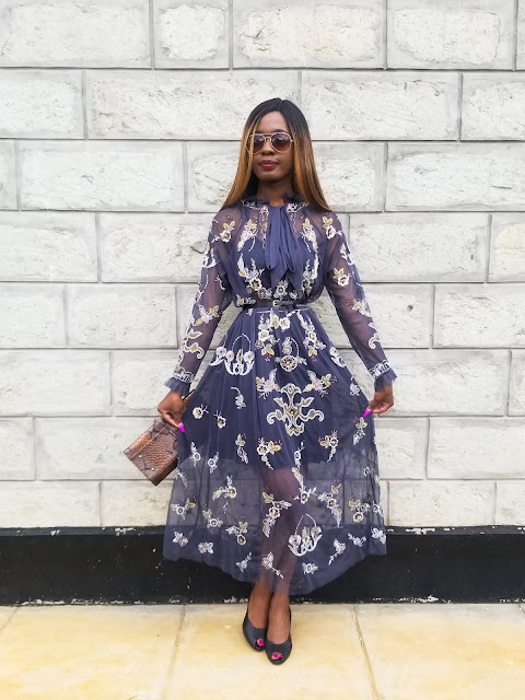 Sheer Zara Midi Dress Outfit: Summer Brunch Outfit Idea