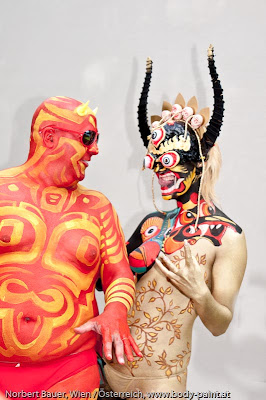 Japanese Festival Body Paint