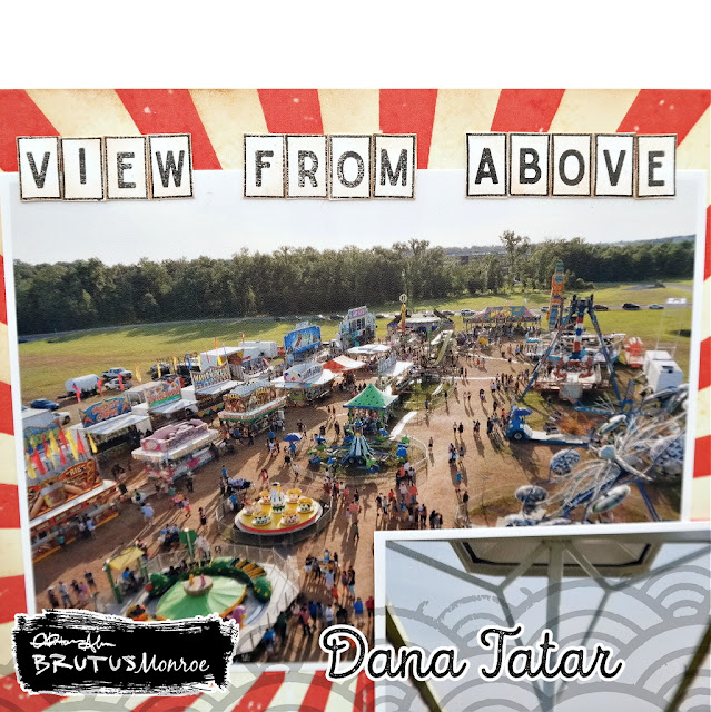 Capture the joy of the carnival on a scrapbook layout that features circus patterned paper and ticket and Ferris Wheel die-cuts embellishments.