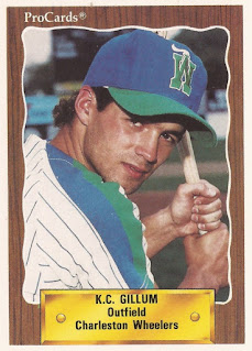 K.C. Gillum 1990  Charleston Wheelers card