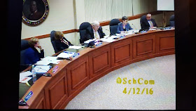 School Committee - photo captured from webcast