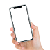 Iphone x in Hand Free Mockup PNG Download