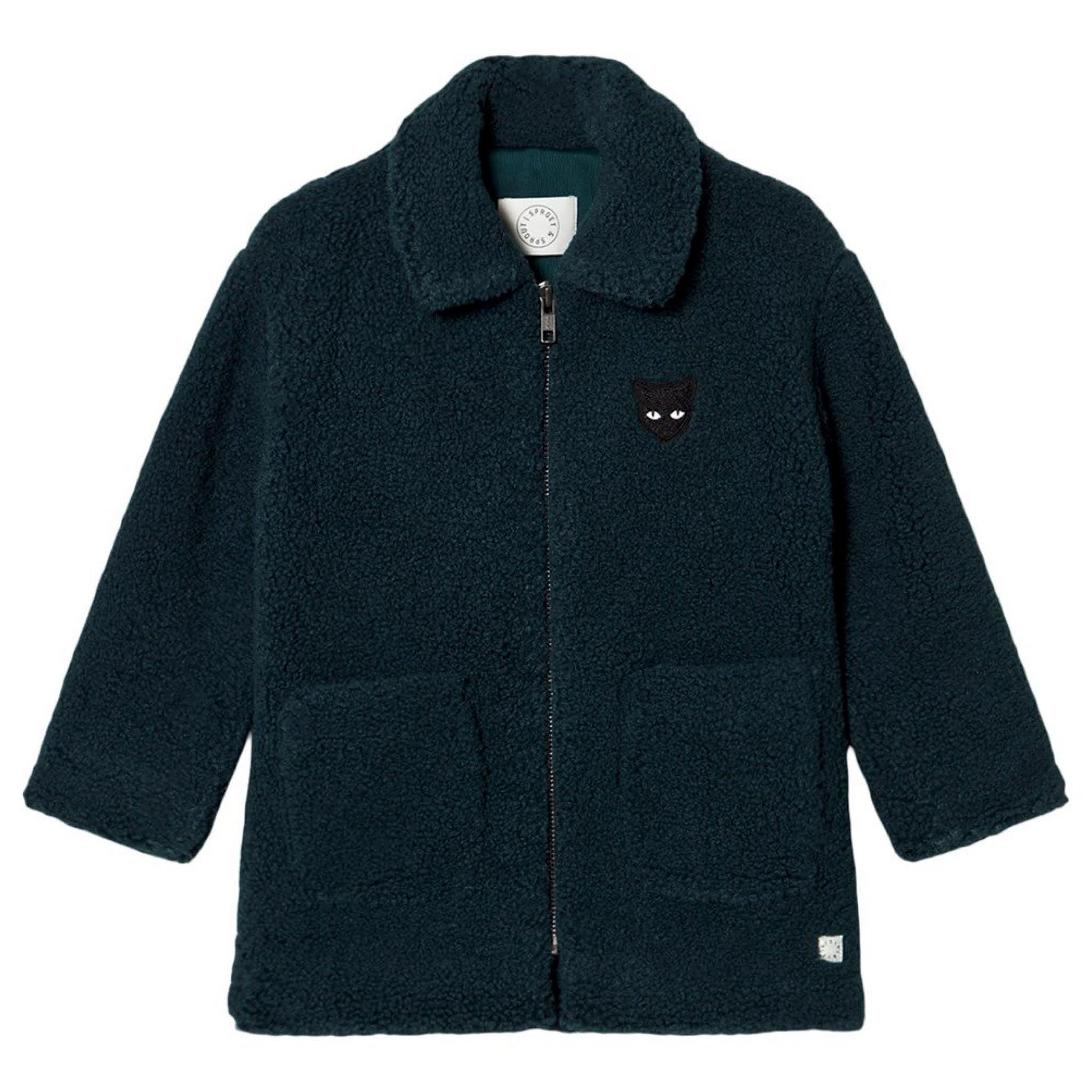 Kids Green Sherpa Coat from Sproet & Sprout