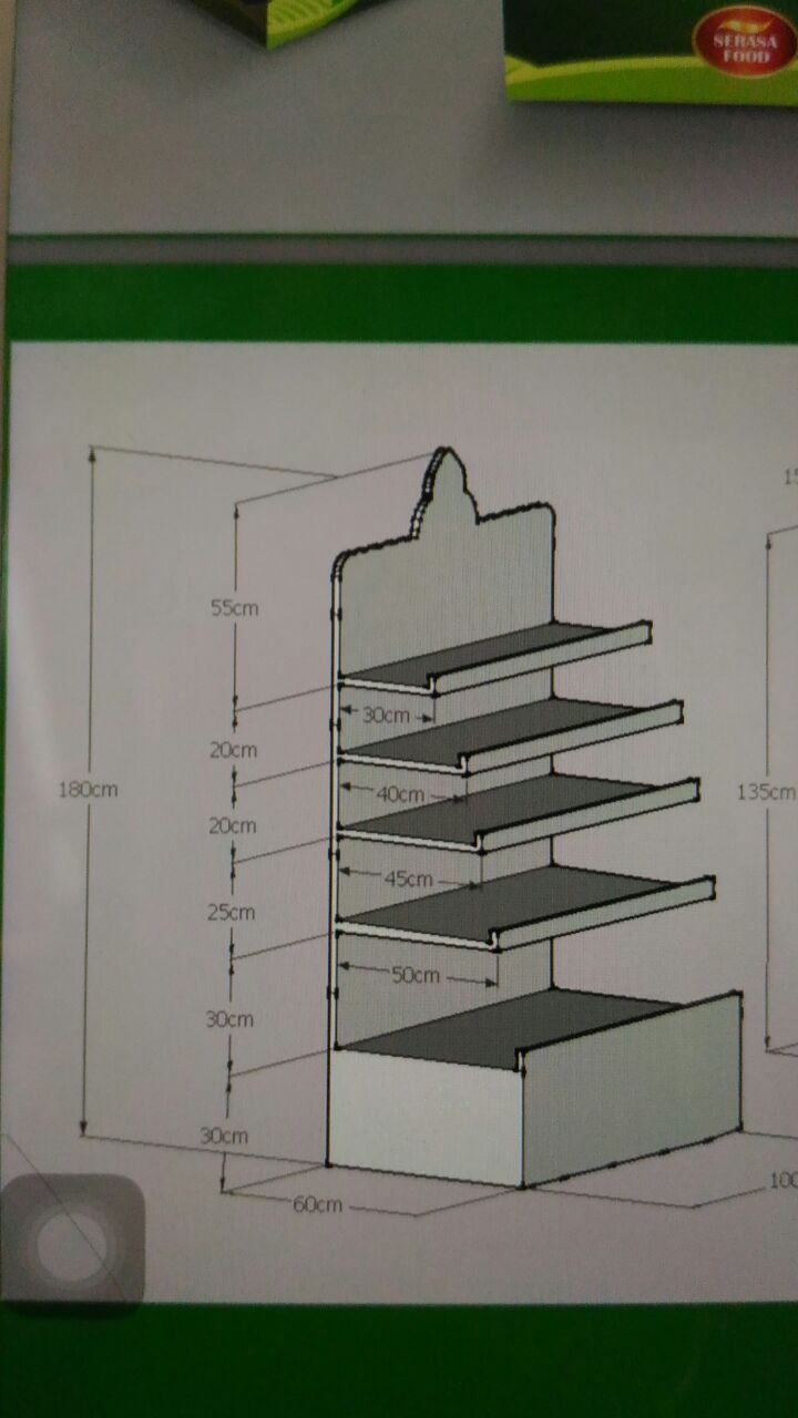 Cardboard Display Rak Promosi Barang Promosi 