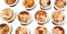 máquina de café que imprime rostros
