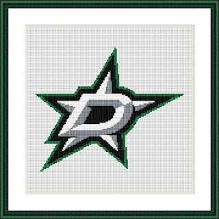 Dallas Stars cross stitch pattern - Tango Stitch